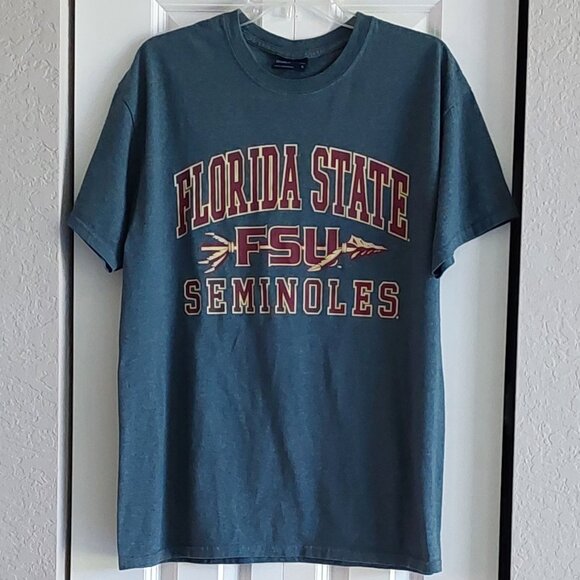MV Sport FSU Seminoles Gray Short Sleeve T-Shirt Men's Size L - Picture 1 of 7